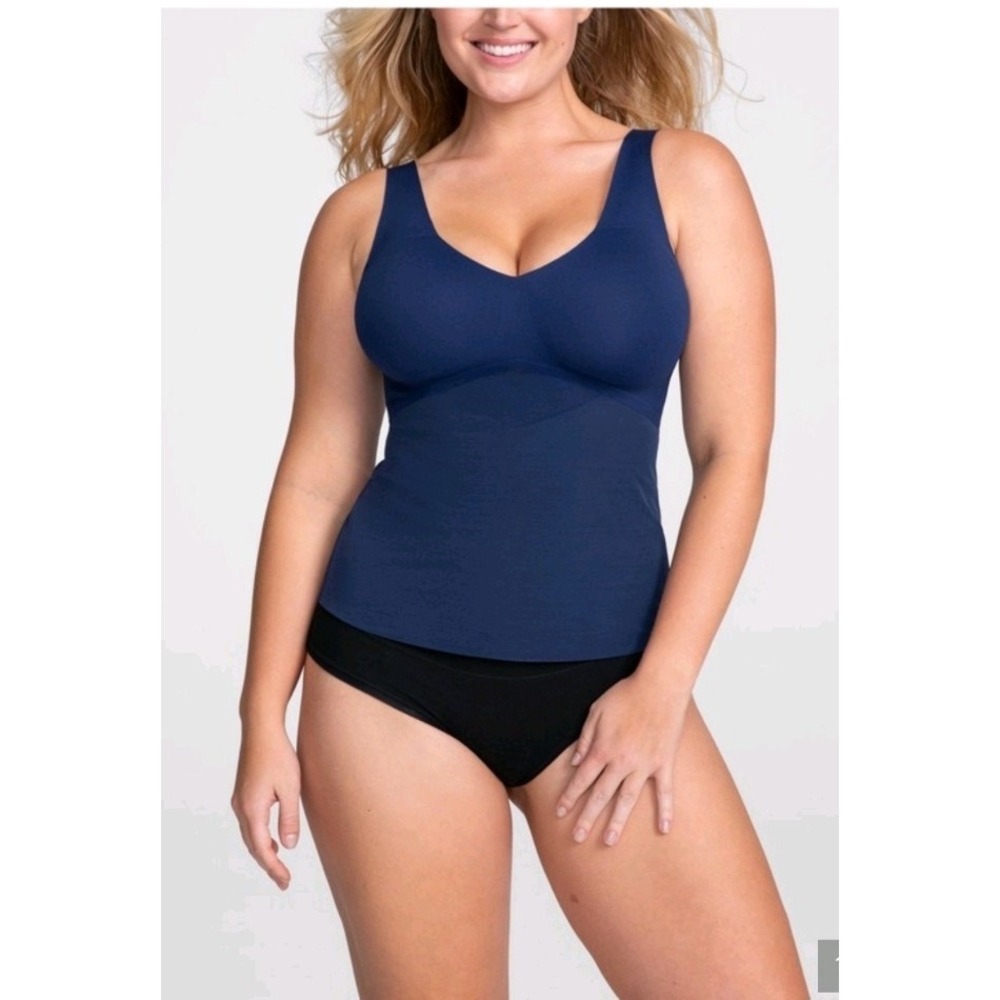Honeylove LiftWear Tank Navy Shaping Camisole Size XL